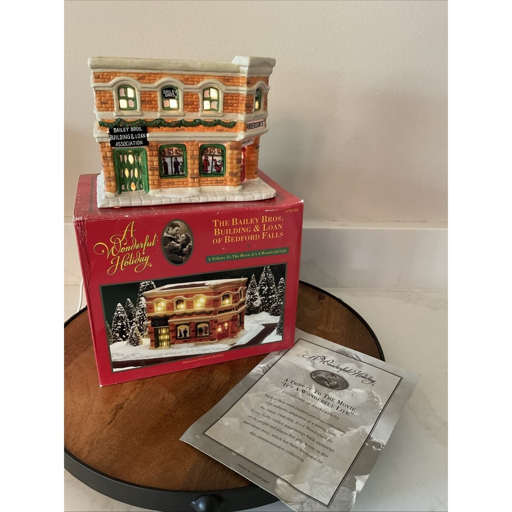 It's A Wonderful Life Bailey Bros. Building & Loan Of Bedford Falls 1995 LNIB